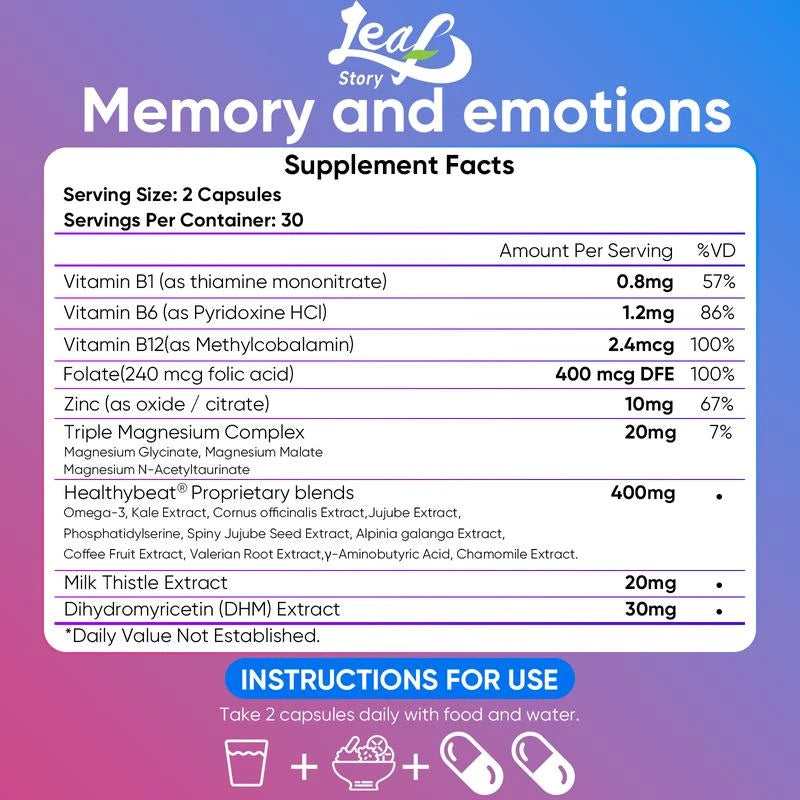 🧠✨ Activa tu mente, memoria y enfoque al máximo 💊 Con BRAIN Memory & Mood — Importado de USA
