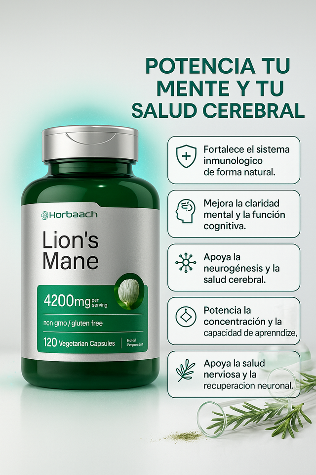 Melena de León — El suplemento cerebral #1 en EE. UU., ahora en Perú 💥