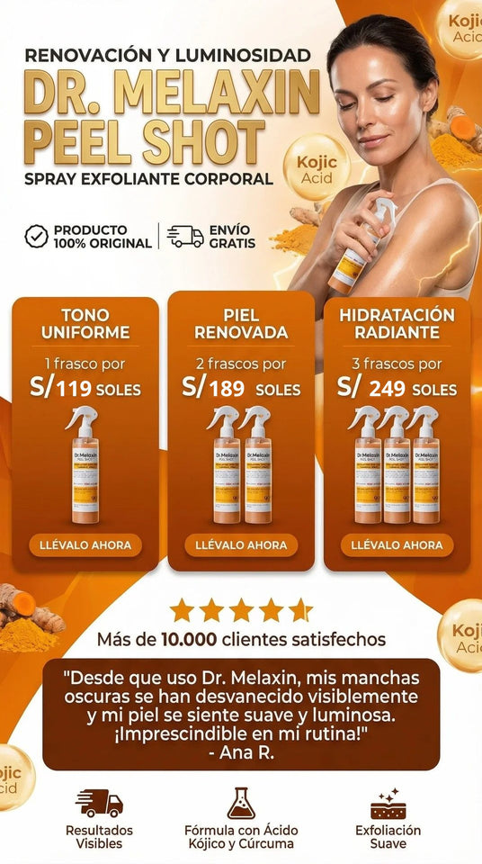 Dr. Melaxin Peel Shot 👉 Exfoliación profunda para una piel más clara y suave ✨