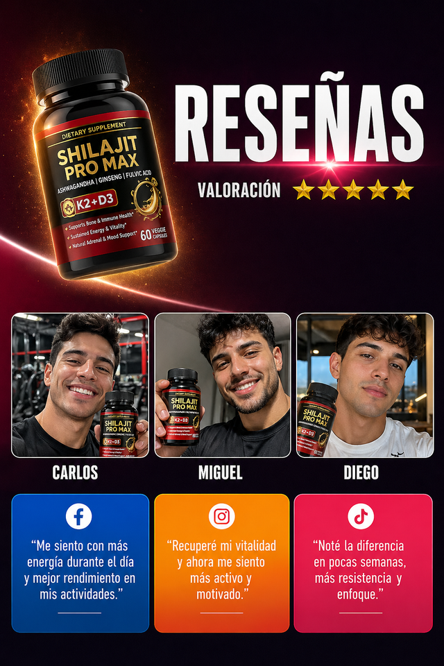 Shilajit Pro Max – Potencia de Alta Pureza 💊