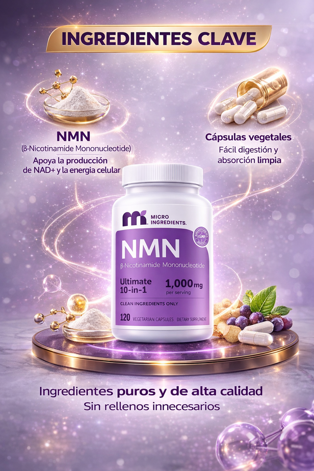 ✨ NMN Ultra – Energía Celular y Vitalidad Avanzada ✨