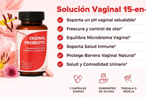 🌸Con VAGINAL PROBIOTIC importado de USA🗽:Di adiós al mal olor, ardor y molestias íntimas😔