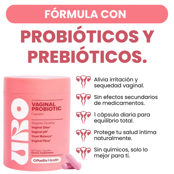 🌸 URO Vaginal Probiotic Importado de Usa – Restaura tu equilibrio Hormonal desde adentro