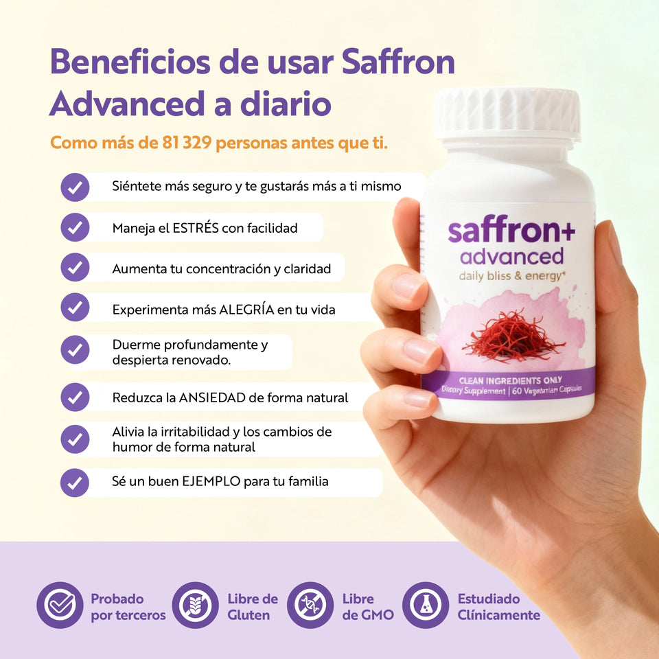 Con Saffron+ Advanced: Olvídate del caos del país, el estrés 💸 y el insomnio 😴 y despierta renovado 🏃‍➡️