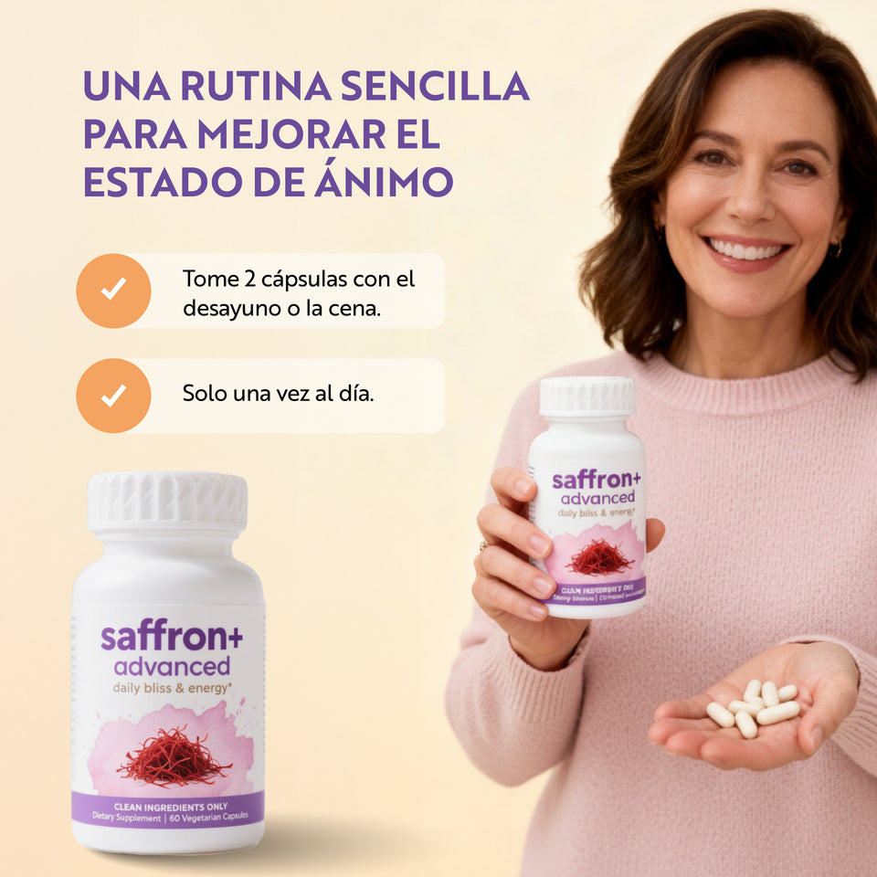 Con Saffron+ Advanced: Olvídate del caos del país, el estrés 💸 y el insomnio 😴 y despierta renovado 🏃‍➡️