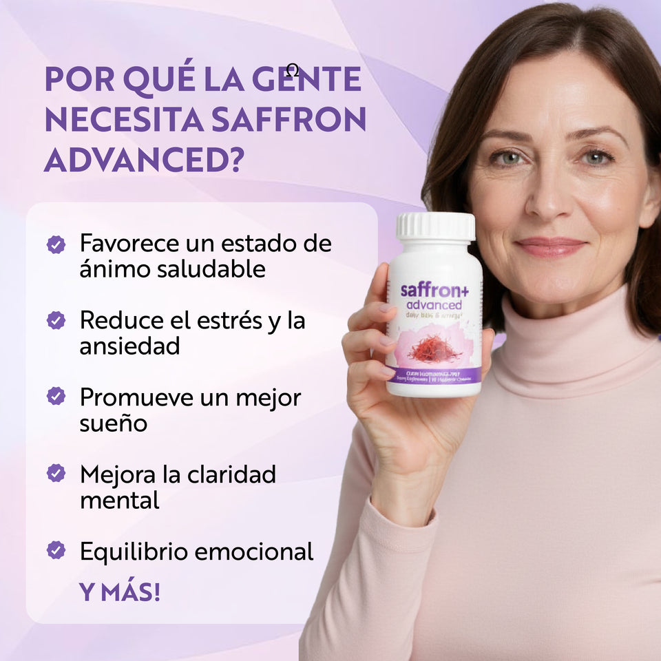 Con Saffron+ Advanced: Olvídate del caos del país, el estrés 💸 y el insomnio 😴 y despierta renovado 🏃‍➡️