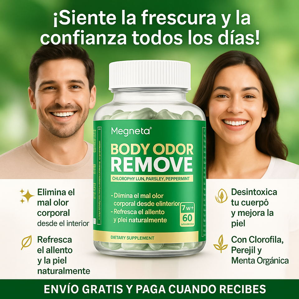 🌿 Body Odor Remove — La solución natural contra el mal olor corporal y el mal aliento.