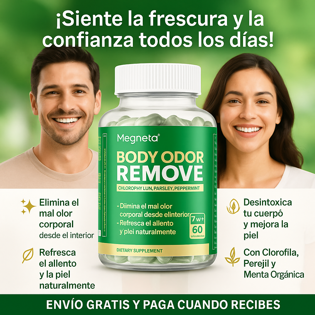 🌿 Body Odor Remove — La solución natural contra el mal olor corporal y el mal aliento.