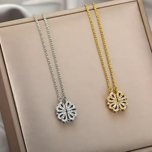 "Collar Trébol de 4 Hojas para la Buena Fortuna"