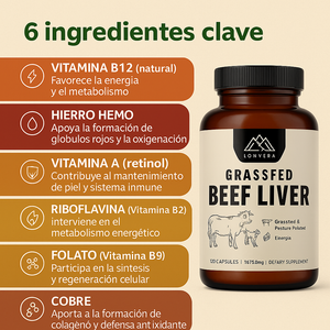 GRASFED BEEF LIVER Importado de USA: El secreto ancestral para limpiar el hígado y restaurar su salud óptima