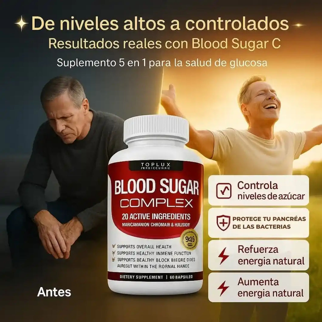 🧬Blood Sugar Complex 99 Importado de USA🗽: Ayuda a regular tu glucosa 🩸y ayuda a eliminar las bacterias del higado