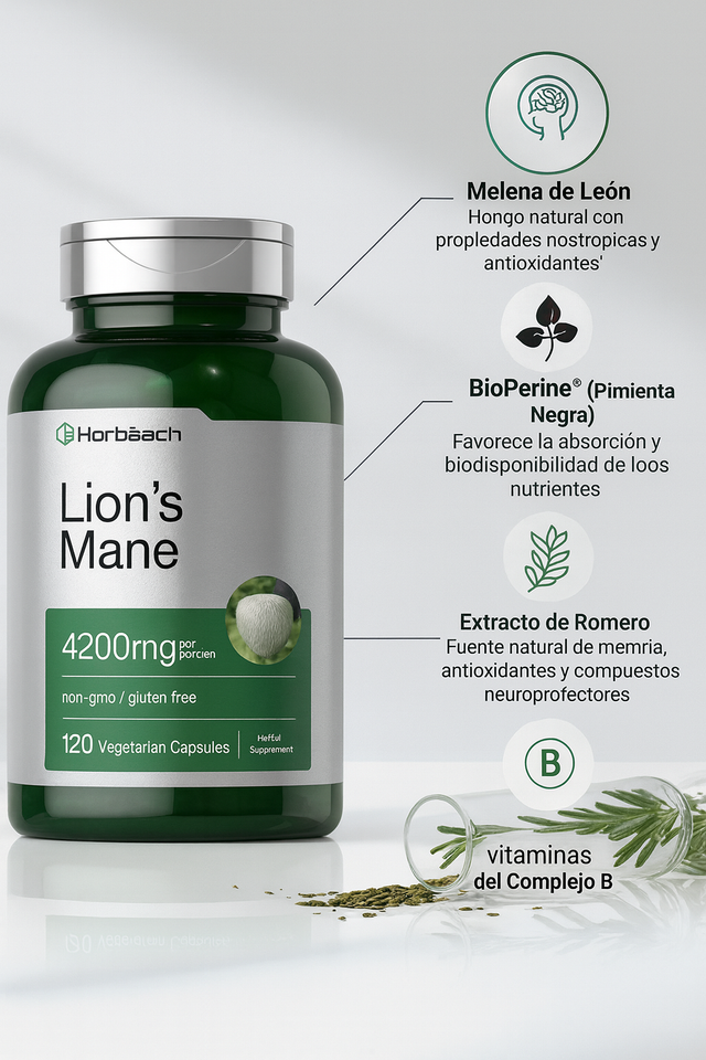 Melena de León — El suplemento cerebral #1 en EE. UU., ahora en Perú 💥