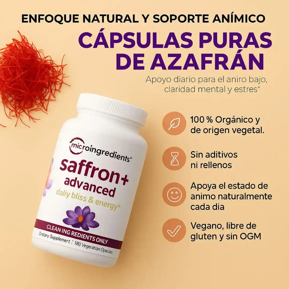 Con Saffron+ Advanced: Olvídate del caos del país, el estrés 💸 y el insomnio 😴 y despierta renovado 🏃‍➡️