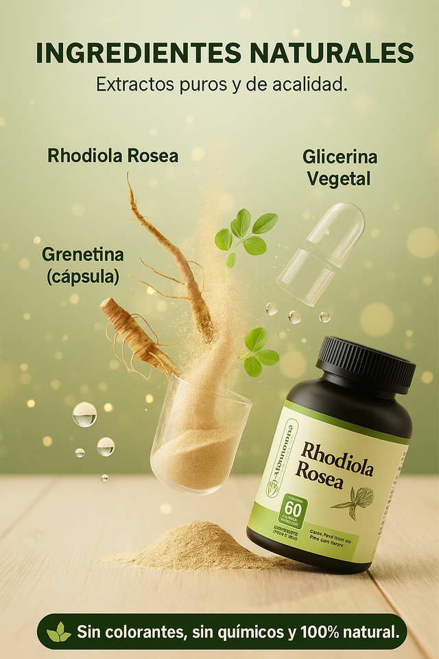 Rhodiola Rosea — Controla el Estrés, Recupera tu Energía y Enfoca tu Mente 💪