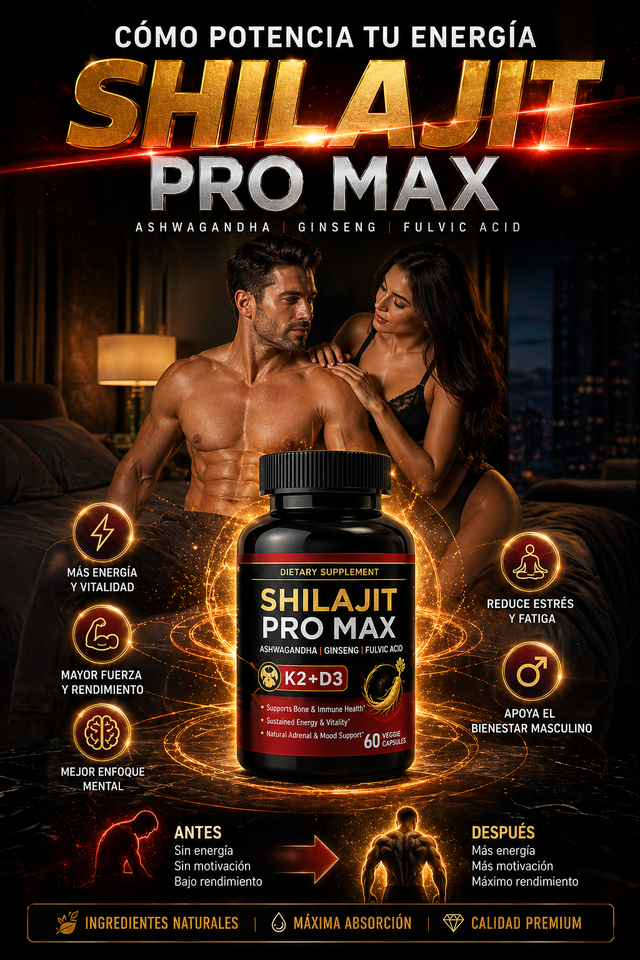 Shilajit Pro Max – Potencia de Alta Pureza 💊