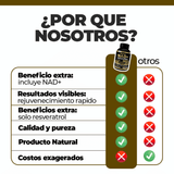 NAD + RESVERATROL IMPORTADO EE.UU 🔥 El secreto de la juventud, en una cápsula 💊