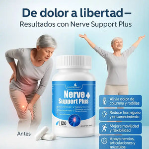 Desde Estados Unidos 🗽 llega Nerve Support Plus: Di adiós al dolor en el nervio ciático y las articulaciones, y vuelve a moverte como en tus 20 💪