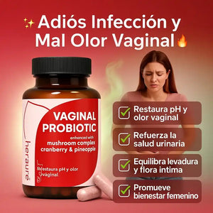 🌸Con VAGINAL PROBIOTIC importado de USA🗽:Di adiós al mal olor, ardor y molestias íntimas😔