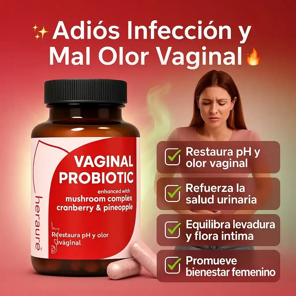 🌸Con VAGINAL PROBIOTIC importado de USA🗽:Di adiós al mal olor, ardor y molestias íntimas😔