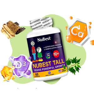 Fortalece los huesos 🦴, apoya el crecimiento 📏 y refuerza sus defensas 💪 con Nubest Tall importado de USA.