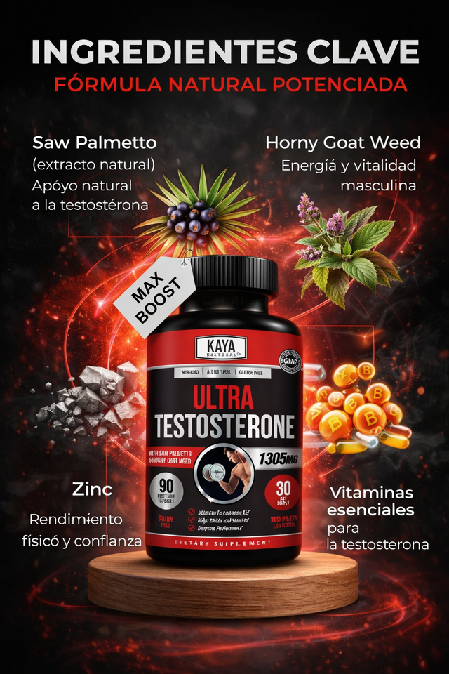 🔥 Ultra Testosterone – Max Boost de Energía y Rendimiento 💪