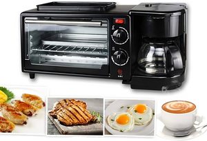 ¡Simplifica tu Vida con el Horno 3 en 1: Cocina, Fríe y Prepara Café en un Instante!