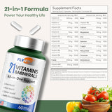 Shilajit + 21 Vitaminas y Minerales - Una fórmula práctica todo en uno.🔝