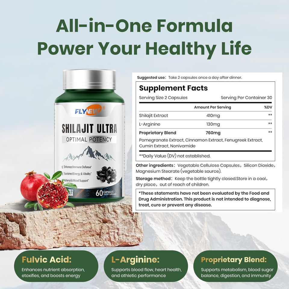 Shilajit Ultra – Potencia Natural de Alta Pureza 💊