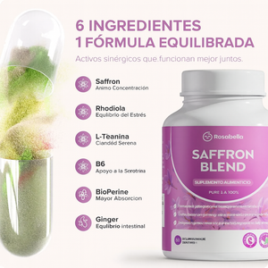 🌿 Rosabella Saffron Blend — Limpieza, energía y equilibrio para cuerpo y mente.
