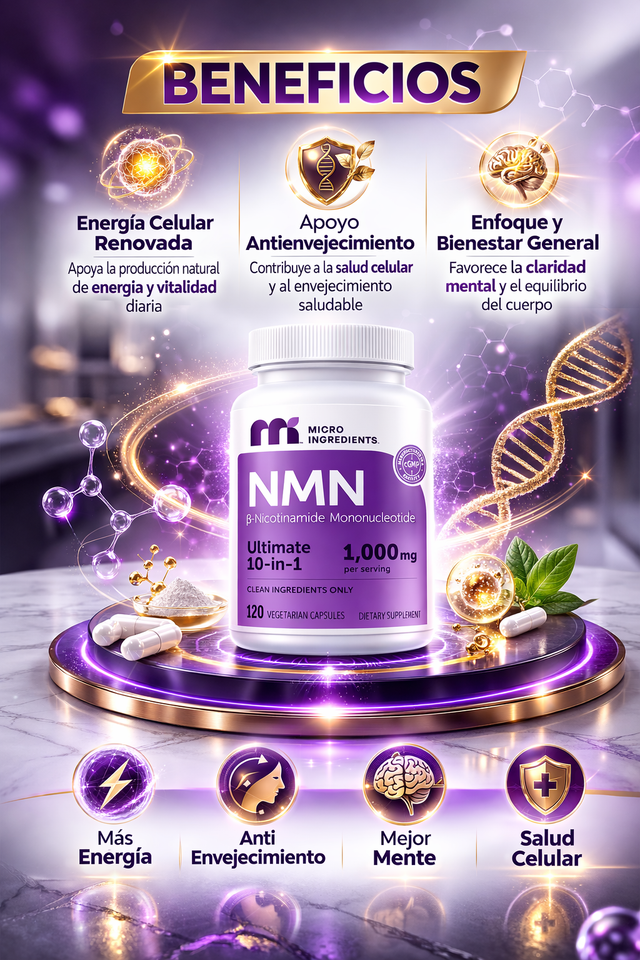 ✨ NMN Ultra – Energía Celular y Vitalidad Avanzada ✨
