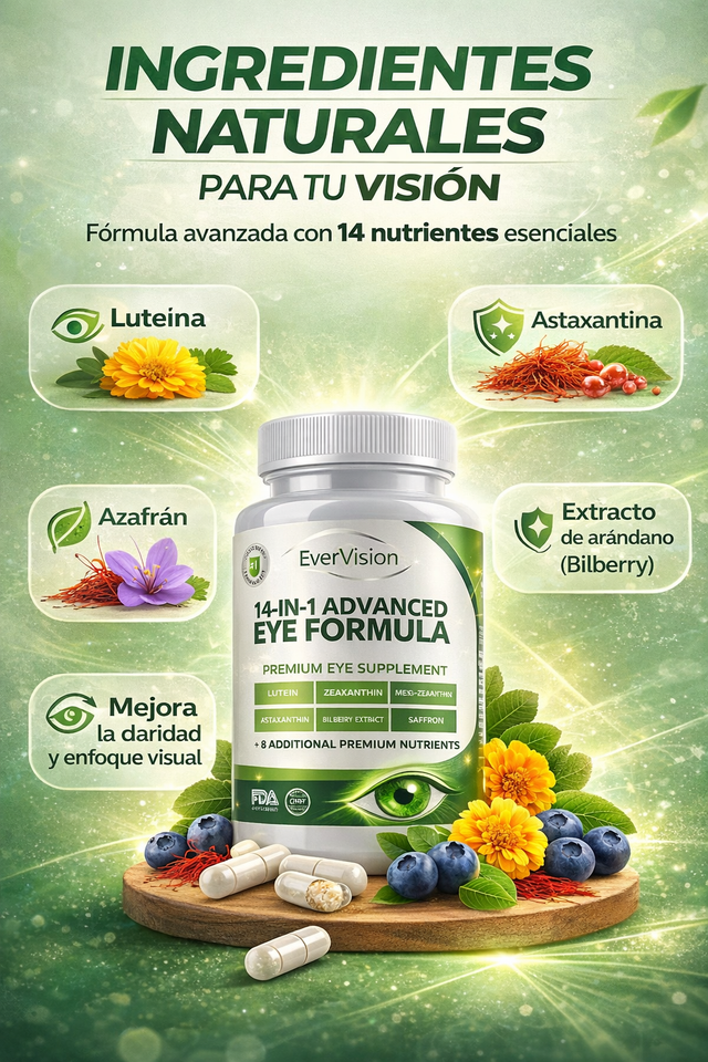 👁️ EverVision – Fórmula Avanzada 14-en-1 para Cuidar tu Visión