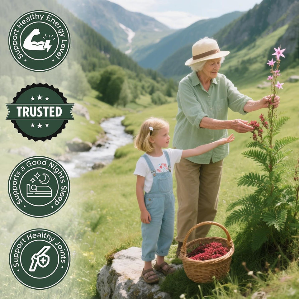 Rhodiola Rosea — Fórmula Natural Importada de USA para Estrés y Rendimiento 🗽