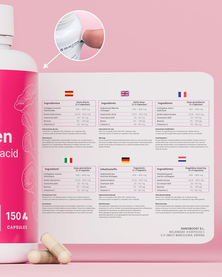 🌸 Colágeno Marino Español — Belleza, Firmeza y Juventud Desde el Interior