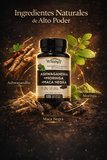 Ashwagandha + Maca negra – Energía, Enfoque y Rendimiento 🌿