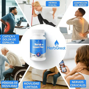 Desde Estados Unidos 🗽 llega Nerve Support Plus: Di adiós al dolor en el nervio ciático y las articulaciones, y vuelve a moverte como en tus 20 💪