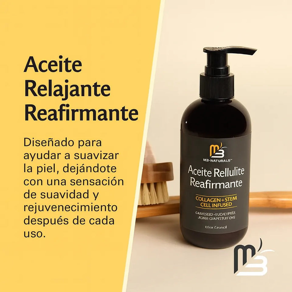 Naturals: Aceite para eliminar la celulitis con Colágeno hidrolizado + células madre vegetales