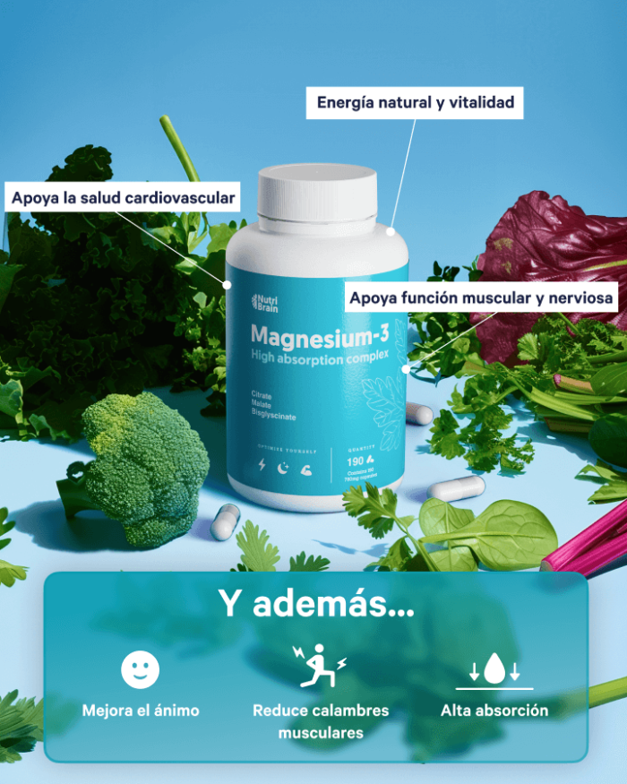 Magnesio Complex: ¡Fórmula Triple! 50% Más Sueño Profundo 🌙 y 100% Menos Fatiga Diaria. ⚡️