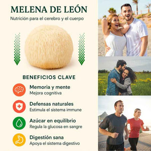 POTENCIA TU ENERGÍA Y CONCENTRACIÓN CON LION´S MANE+ Importado de USA🗽
