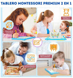 Laberinto Educativo Montessori Premiun 2 en 1: ¡Aléjalo de la pantalla y despierta todo su potencial!