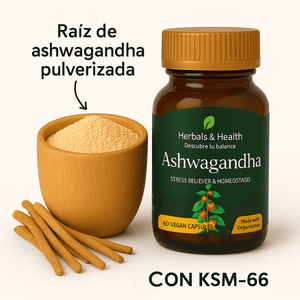 Ashwagandha con ksm 66 - remedio natural usado x +3000 años en la medicina ayurvédica de la india 🇮🇳
