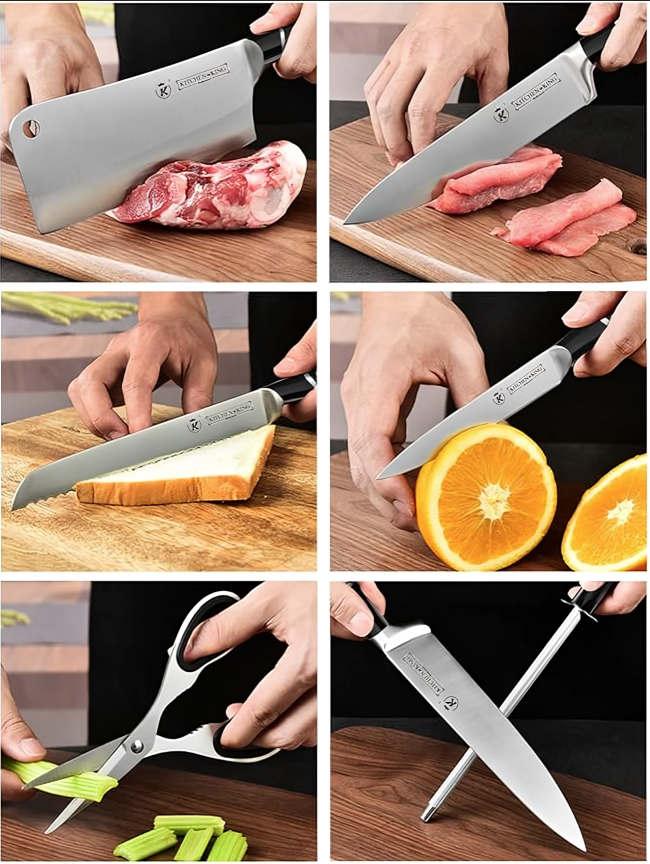 Kit de Alta Gama: Cuchillos de Chef para Cocina Profesional®