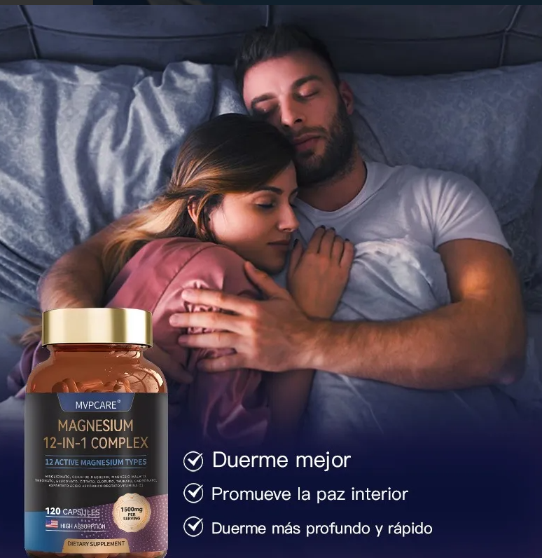Con Magnesium 12 en 1 Complex:✨ Vuelve a despertar con ganas, no con cansancio😴Tu cuerpo puede sentirse joven otra vez 💪