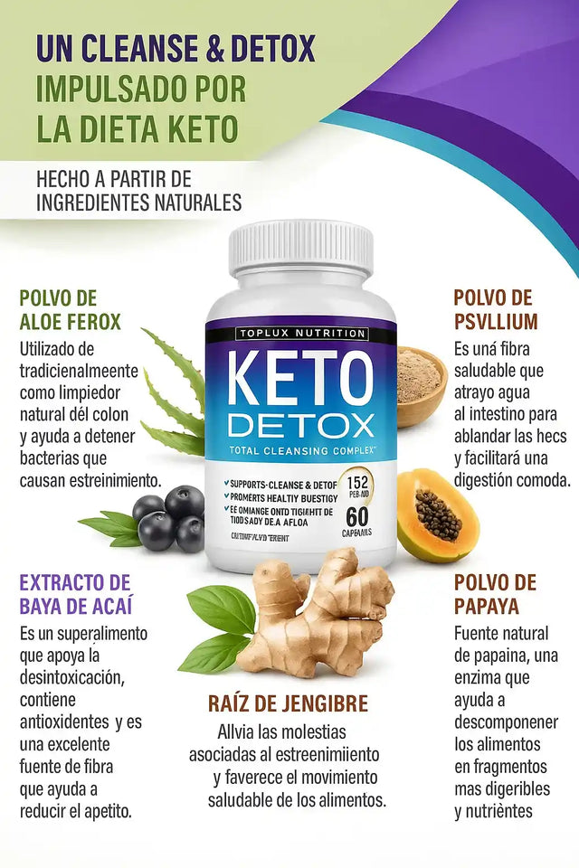 Con Keto Detox, tu vientre se desinflama 🤍, la ropa vuelve a quedarte👖 y ya no te sientes cansada durante el día✨