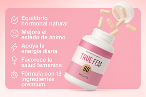 Con TRUE FEM Importado de USA 🗽: deja atrás los cambios de humor 😤 y ten energía para todo tu día