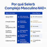 Selerb NAD+ para Hombres – Energíaa, Circulación y Anti-Edaad💪⚡