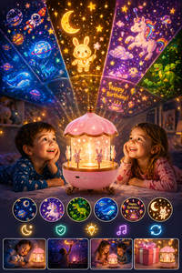 Bunny's Carrusel 🎠: transforma su cuarto en un mundo mágico y de tranquilidad😌