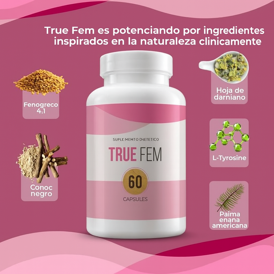 Con TRUE FEM Importado de USA 🗽: deja atrás los cambios de humor 😤 y ten energía para todo tu día