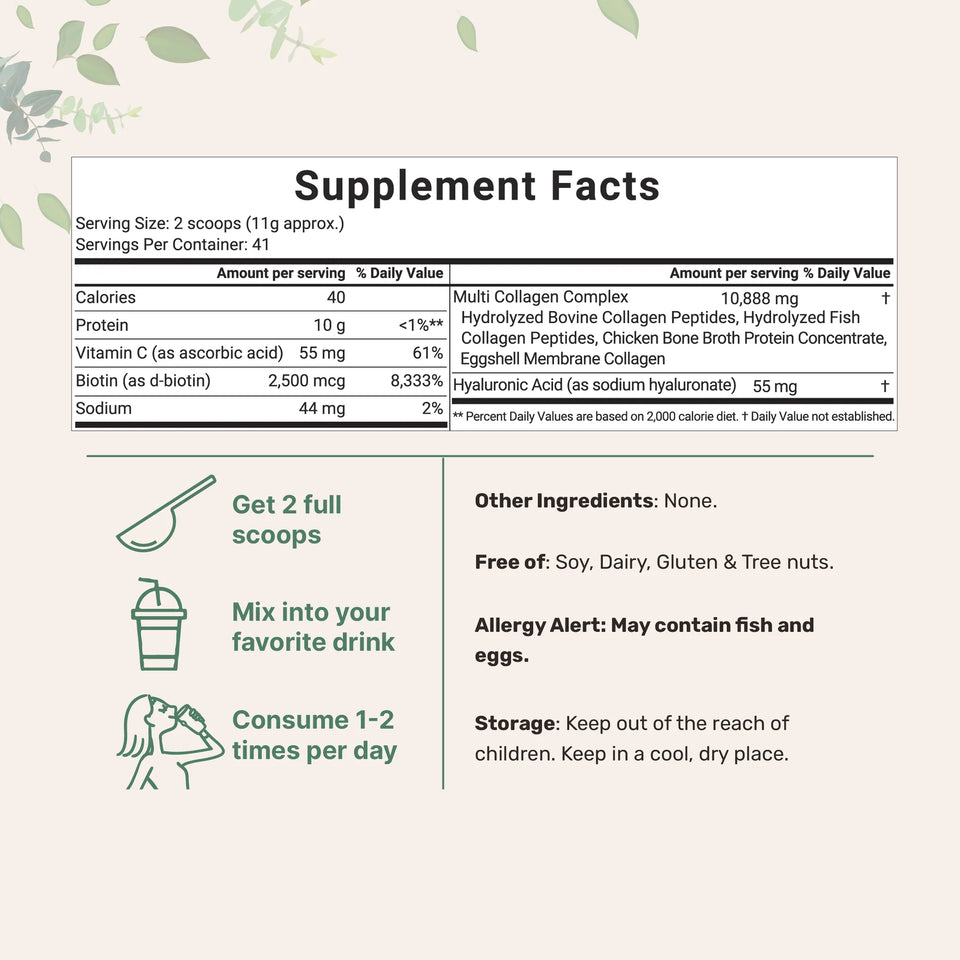 ✨ Multi Collagen Peptides – Juventud y Piel Radiante Desde el Interior