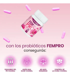 Con FEM PRO: Olvídate de olores, infecciones y desequilibrios hormonales 🌸
