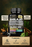 🔥 Vitalidad Extrema 8-en-1: Shilajit + Ashwagandha Premium